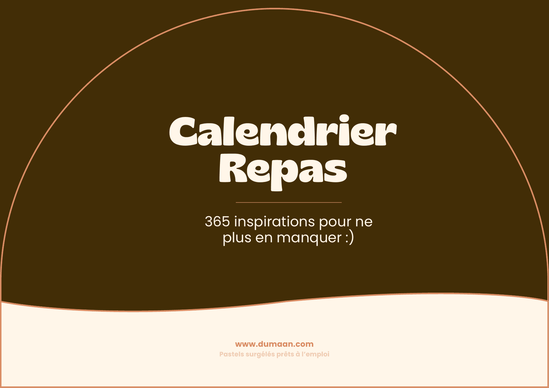 Couverture du calendrier repas Dumaan avec 365 inspirations repas